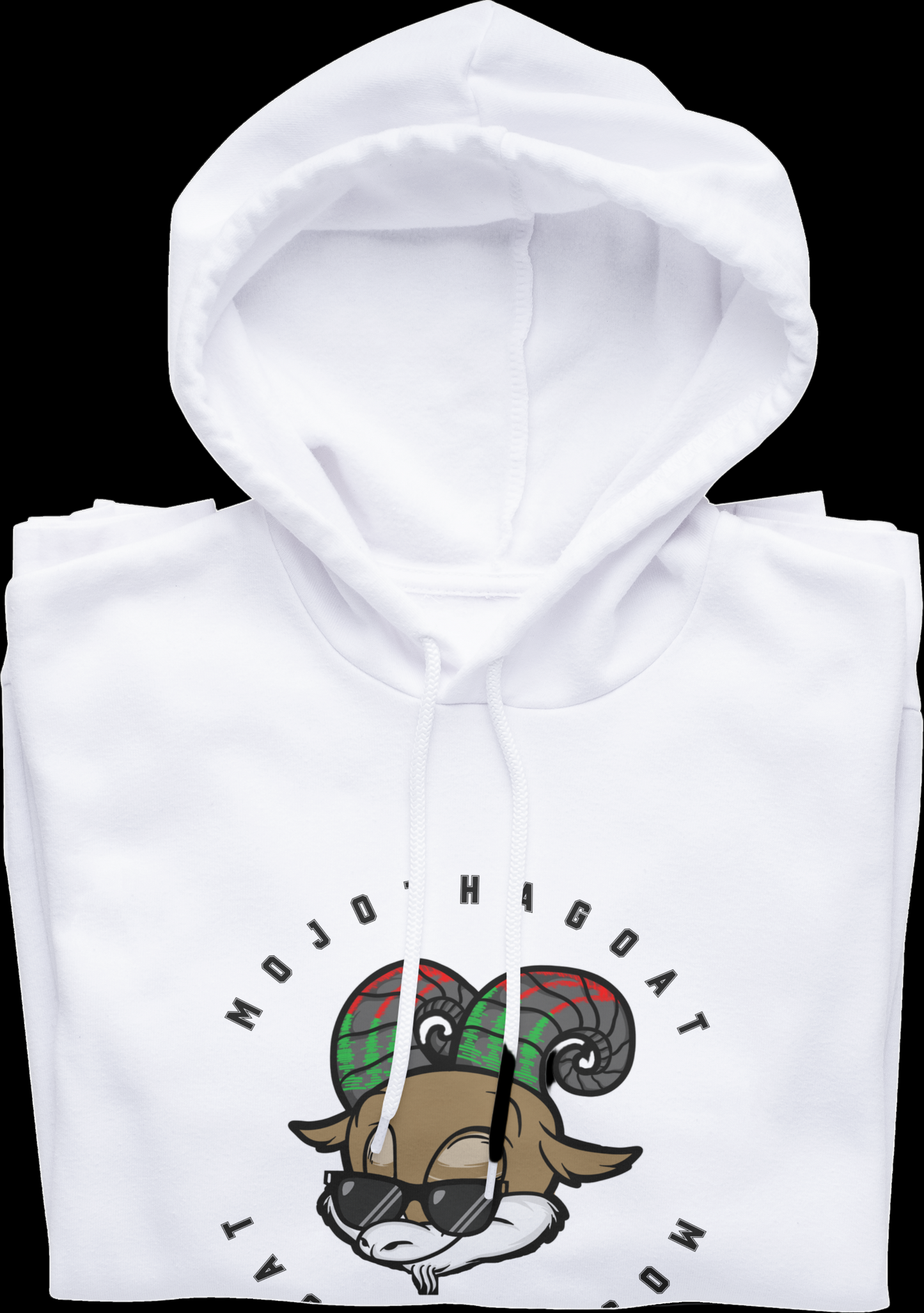 Around the World "MOJOTHAGOAT" Hoodie ~ Original Black Letters